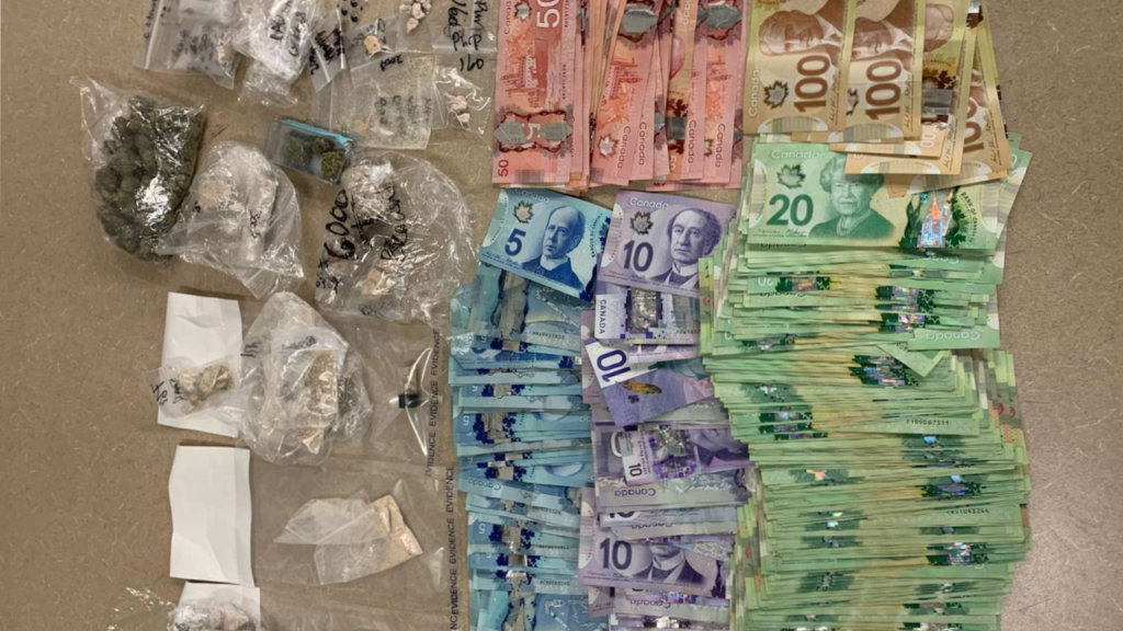 Nanaimo RCMP arrest cyclist carrying large quantities of cash, illegal drugs after short chase