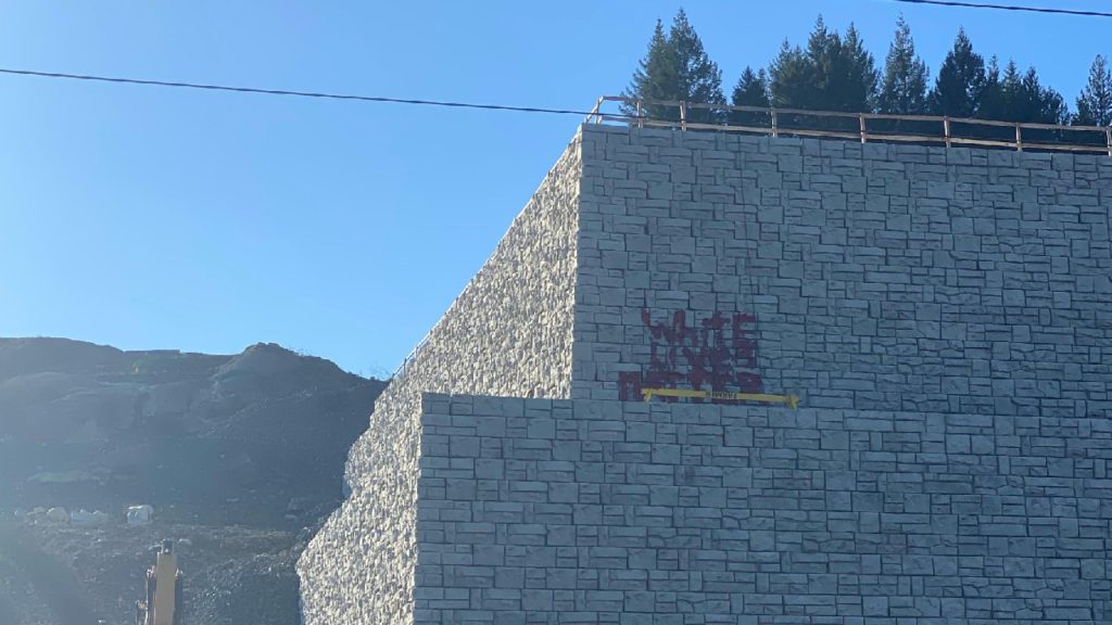 Racist graffiti appears in Langford on back-to-back days