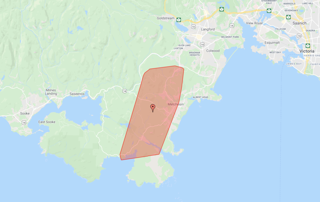 UPDATE: Power restored to 1500 Metchosin residents