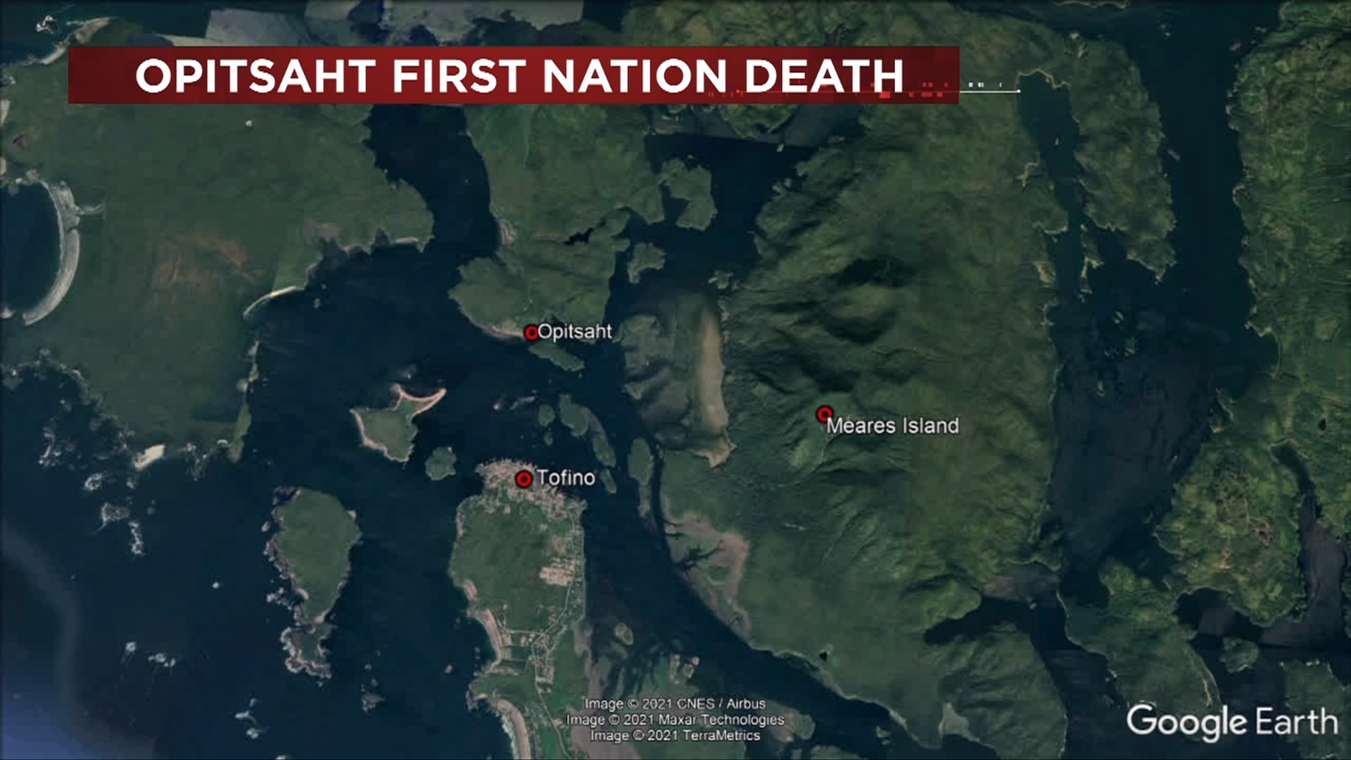 Map of Opitsaht First Nation