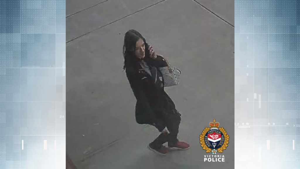 VicPD looking for woman who allegedly chased mall security guard with a knife