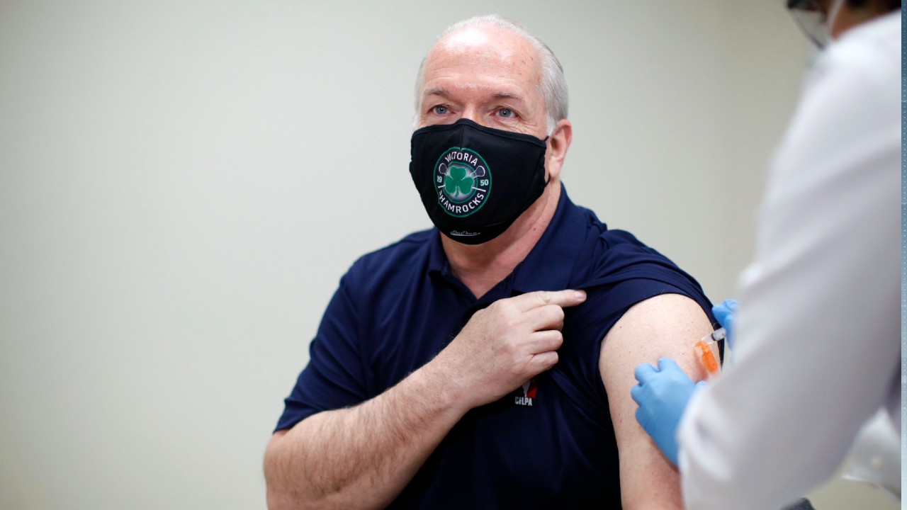 Premier Horgan receives AstraZeneca vaccine on Friday image