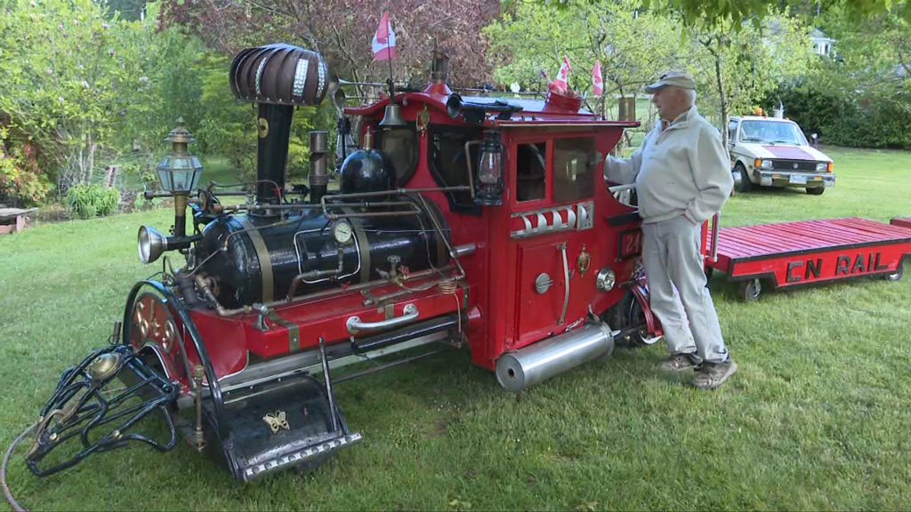 CHEK Upside: Cobble Hill retiree turns lawnmower into locomotive