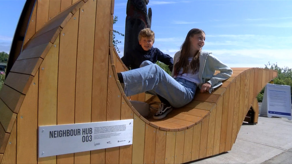 Emergency response bench installed in Victoria neighbourhood