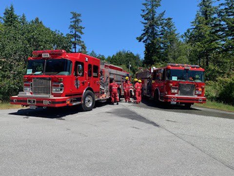 Saanich Fire Department sends reinforcements to fire near 100 Mile House