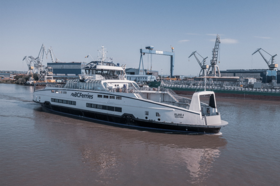 BC Ferries' newest hybrid electric ship transits Panama Canal, in final stretch of transatlantic journey