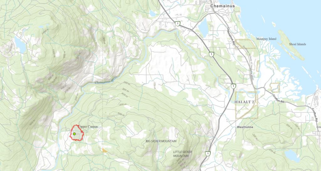 North Cowichan wildfire now under control