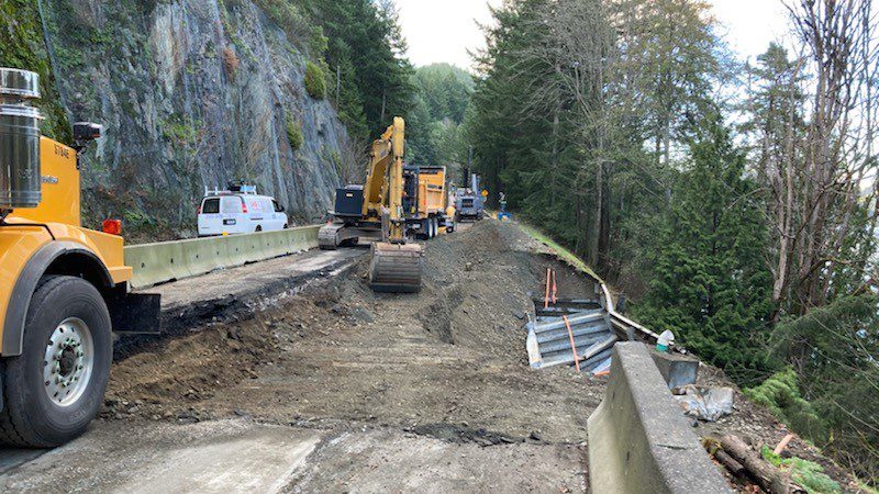 Province now accepting bids for repair work on flood-damaged Malahat