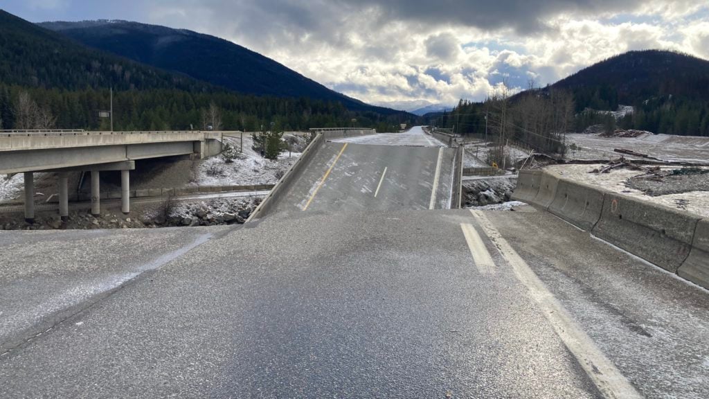 Key B.C. highway reopens to truck traffic after severe flood damage