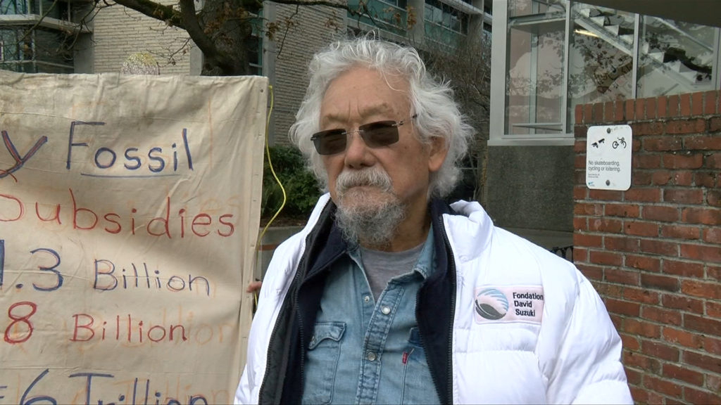 David Suzuki says pipelines will be 'blown up' if leaders don't act on climate change