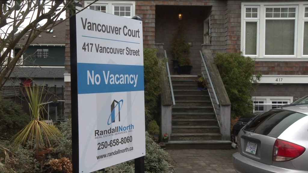 Rental vacancy rate at one per cent in Greater Victoria: CMHC