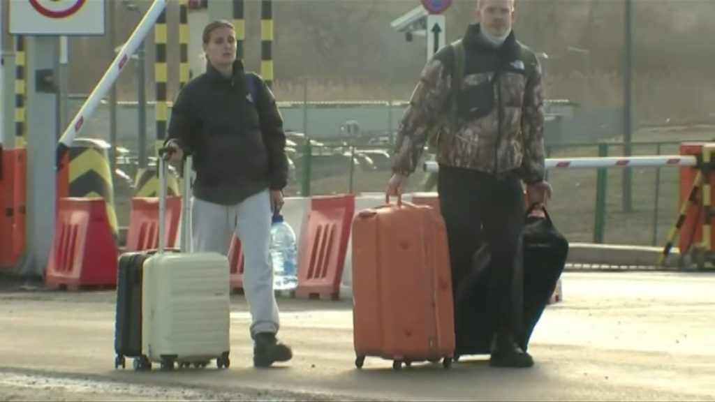 Thousands of Ukrainians flee to Romania, Poland and other nearby countries amid Russian invasion