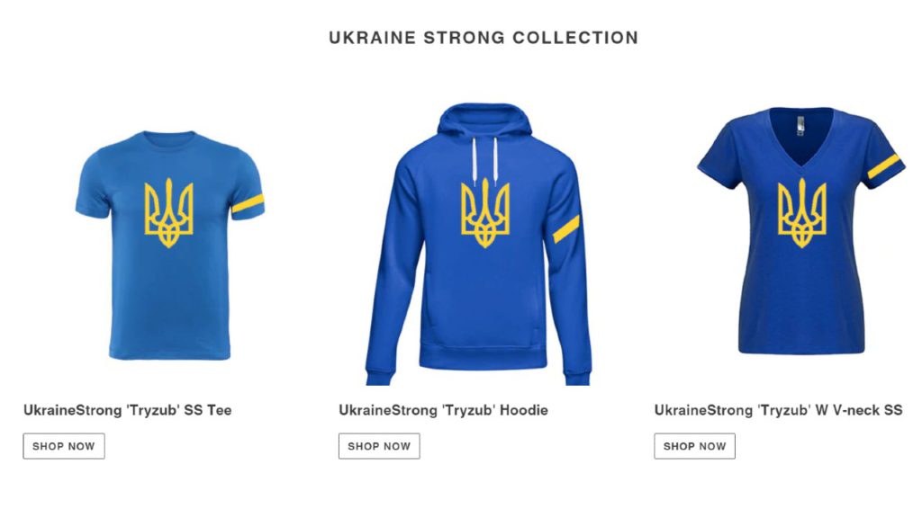 Ukraine Strong: Victoria man selling 'tryzub' hoodies and shirts in effort to raise money