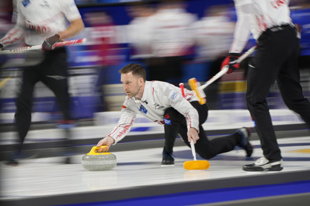 Gushue remains perfect with 11-7 win over Germany at men's world curling championship