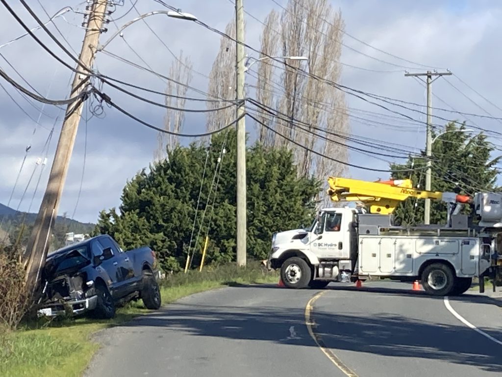 Carey Road closed in both directions following single-vehicle crash: Saanich PD