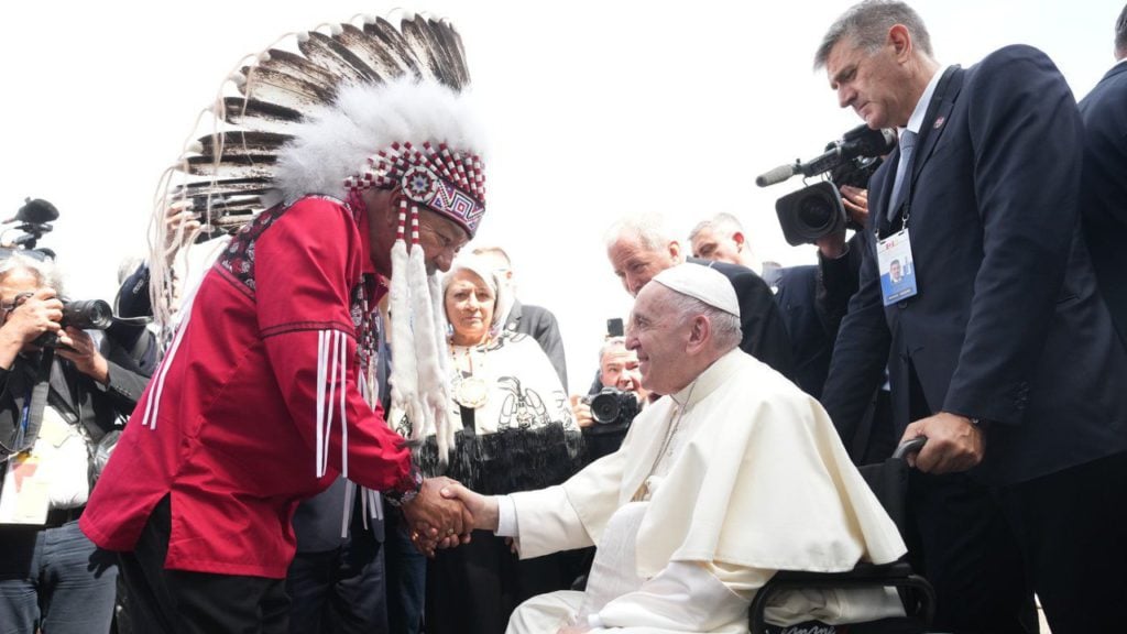 Day 2 of Pope visit to include stops at a former residential school, Edmonton church