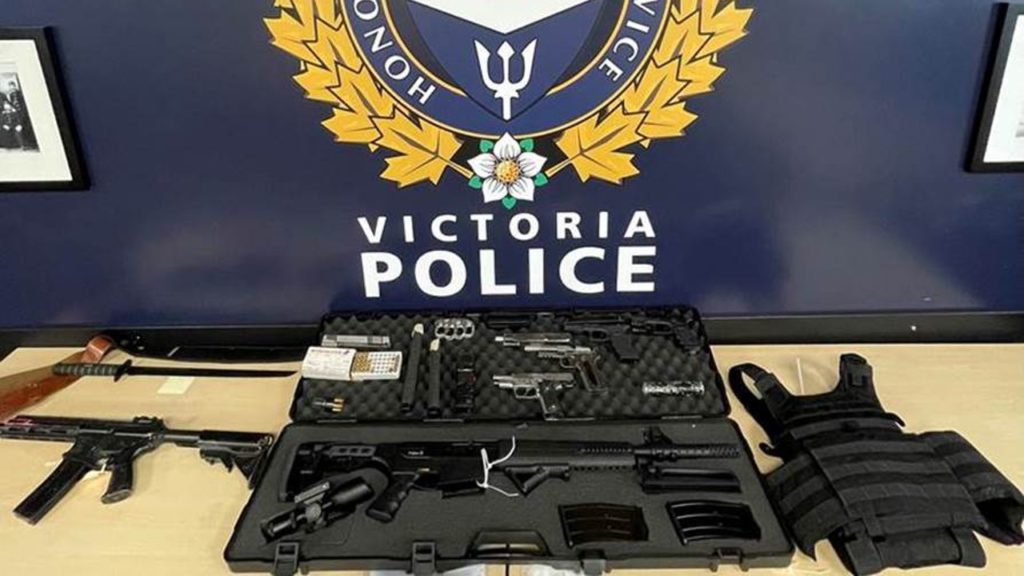 Search warrant leads to seizure of firearms, body armour and weapons: VicPD 