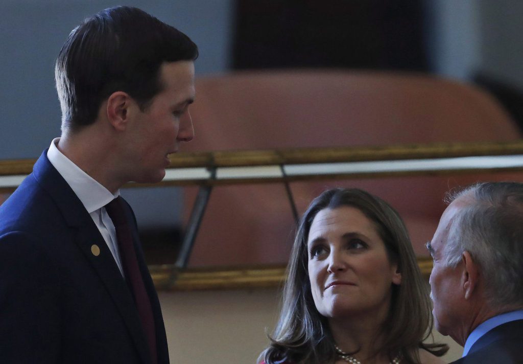 Freeland hits back at Kushner following book release, calls Trump a bully