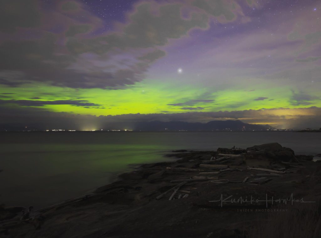 Gabriola photographer captures northern lights Saturday night