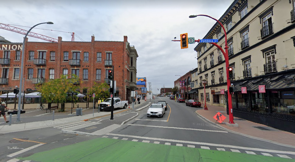 Stretch of Store Street in Victoria now closed to vehicle traffic for six weeks