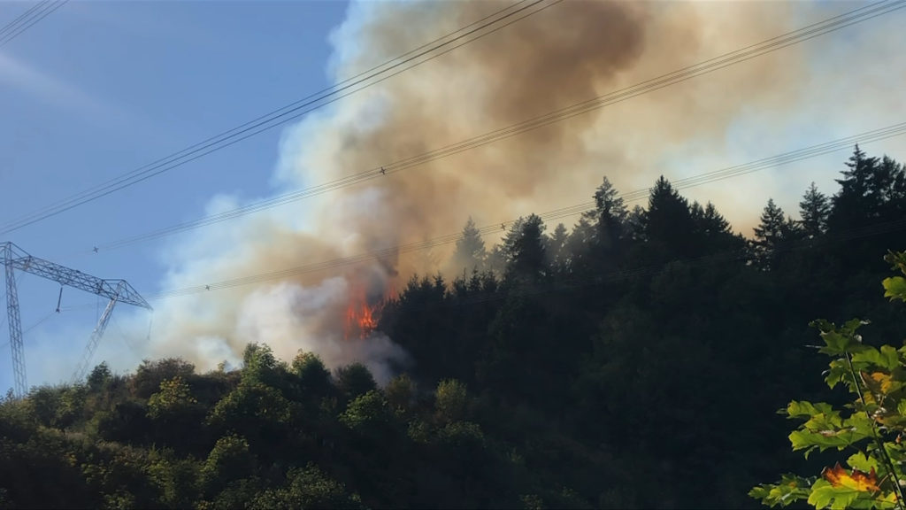 Crews battling wildfire near Riverbottom Road in Cowichan Valley