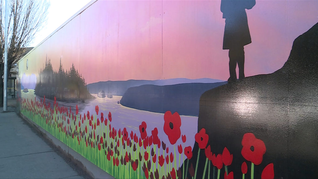 Victoria Legion fights back against graffiti with colourful new mural