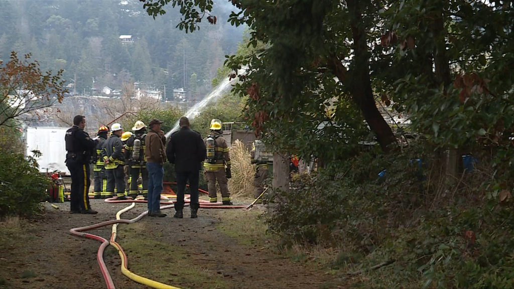 Colwood Fire extinguishes chimney fire before it spread to rest of building