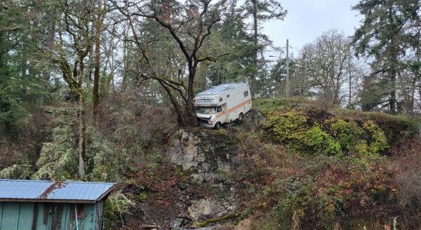 RV driven off cliff in Saanich by alleged impaired driver