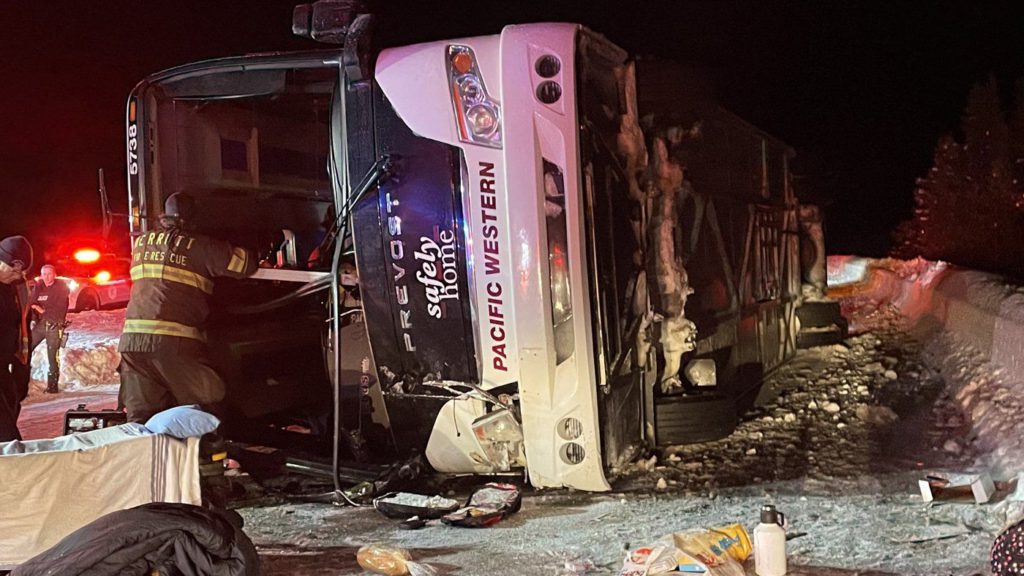 Fatal bus crash under investigation after rollover where four people died