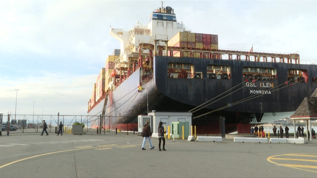 Freighter rerouted, docked in Victoria after mechanical issues near Tofino