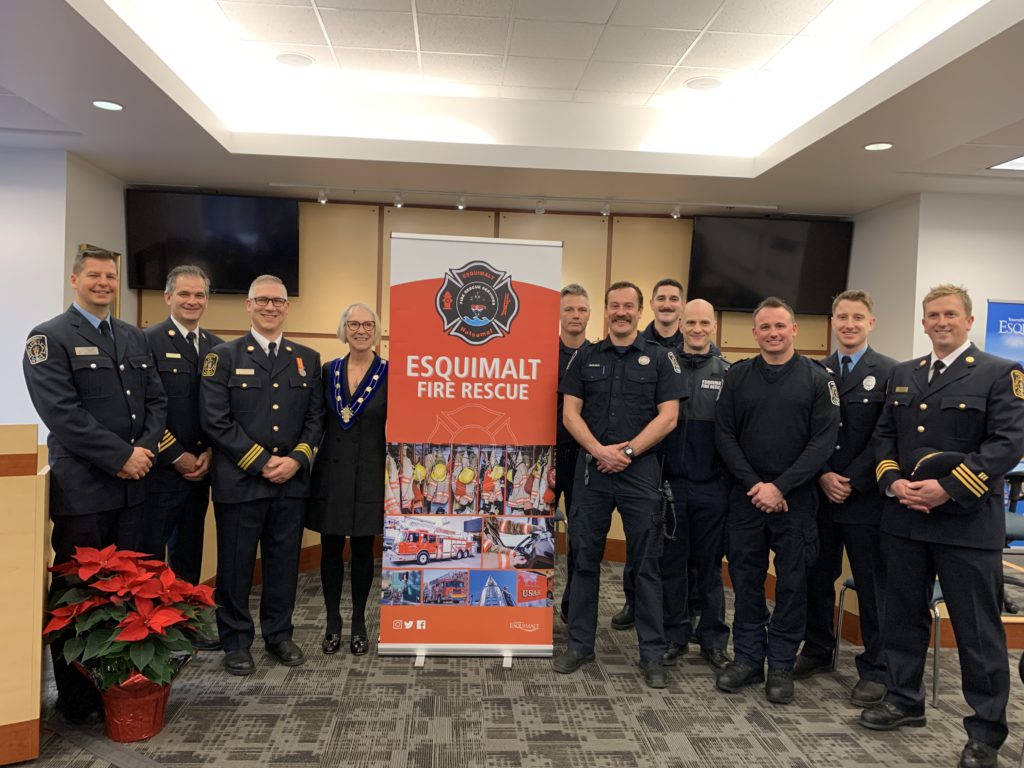 Esquimalt Fire Department celebrates 20th anniversary, unveils new crest