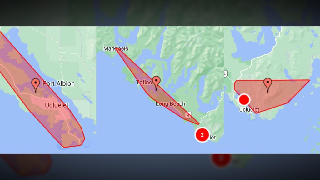 Thousands without power in Tofino, Ucluelet due to circuit failure: BC Hydro