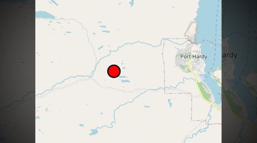 'Quite visible from Port Hardy': New wildfire burning on North Island