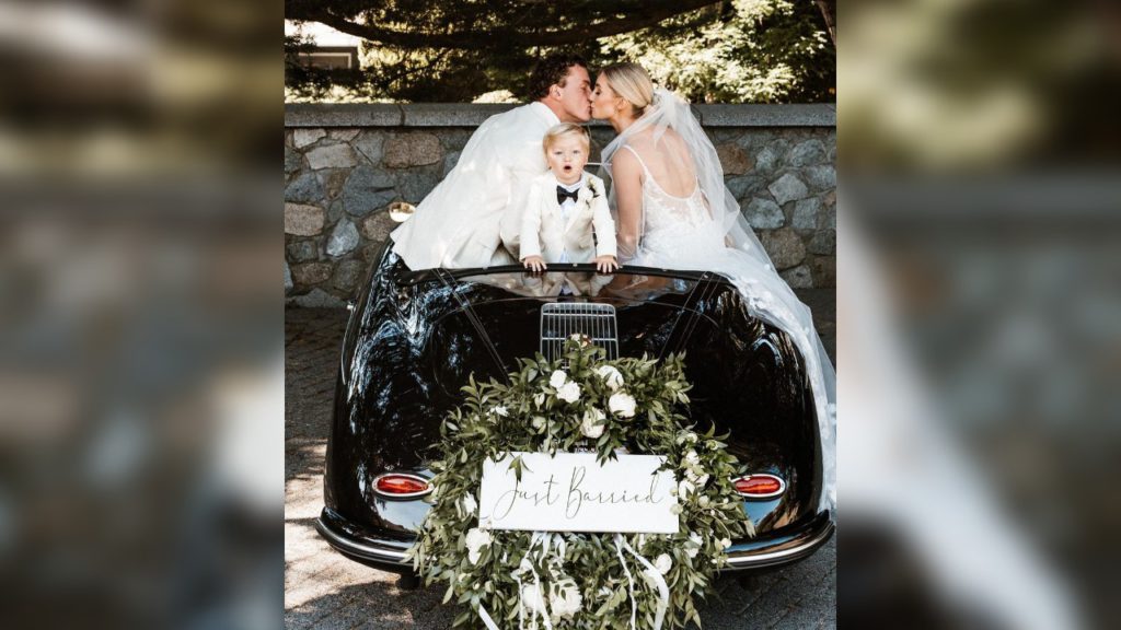 NHL Star Tyson Barrie's Wife Shares Photos from Their July Wedding