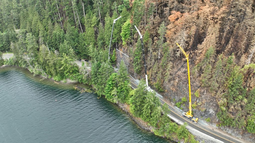 Strong winds shut down Hwy 4 near Cameron Lake Bluffs