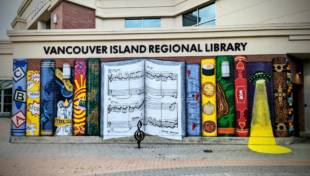 'Vibrant and inspiring': New mural outside Nanaimo library celebrates community, art