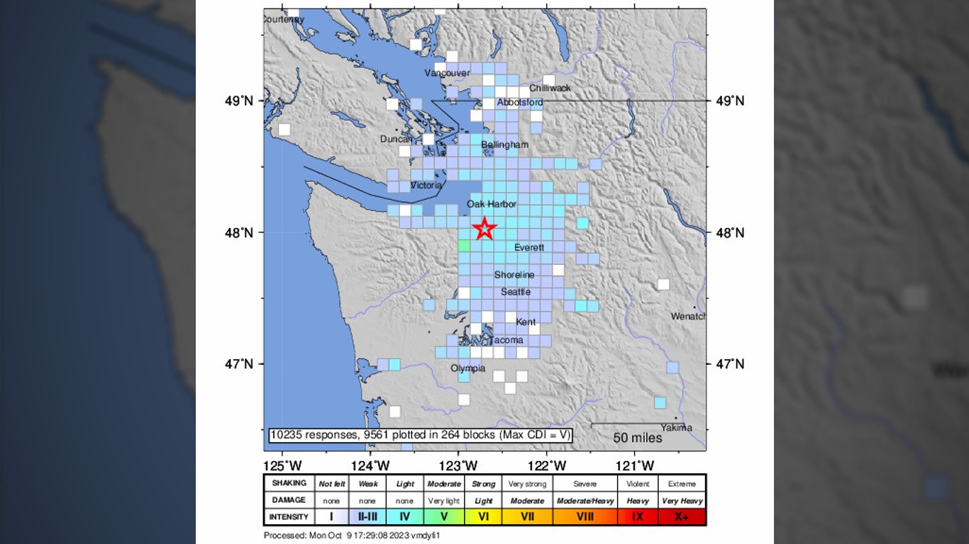 Magnitude 4.5 earthquake 'lightly felt' in Greater Victoria