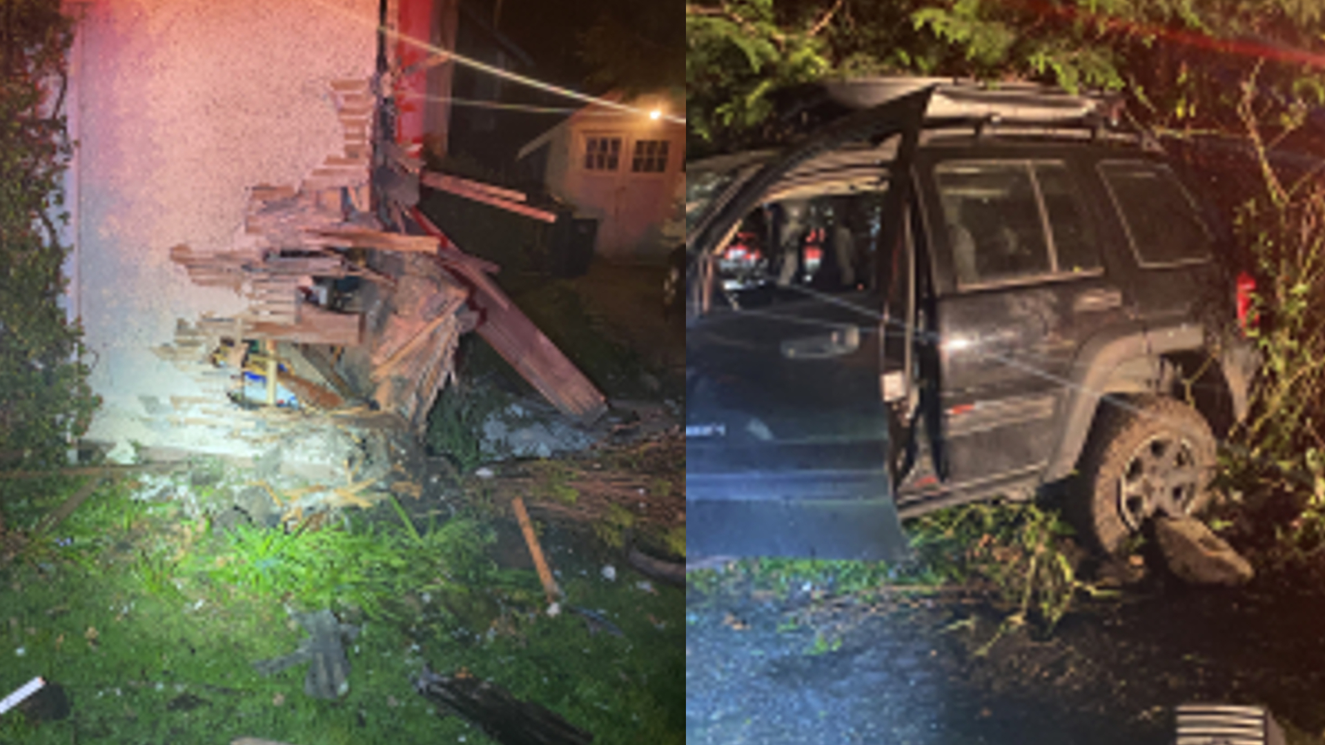 VicPD investigating after car crashes into house, driver flees scene